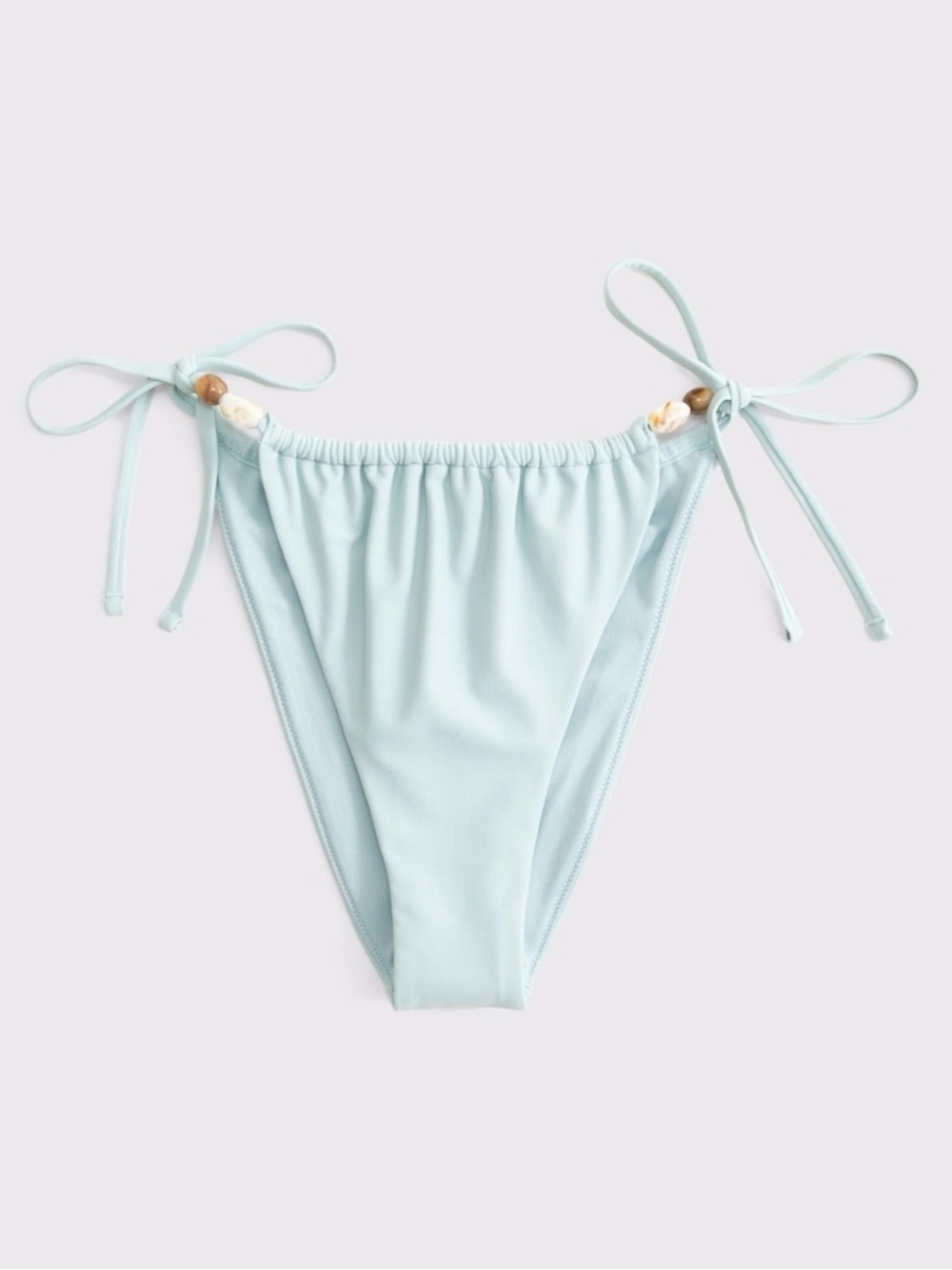 Abercrombie Low Rise Ruched Side Tie Bikini Bottoms